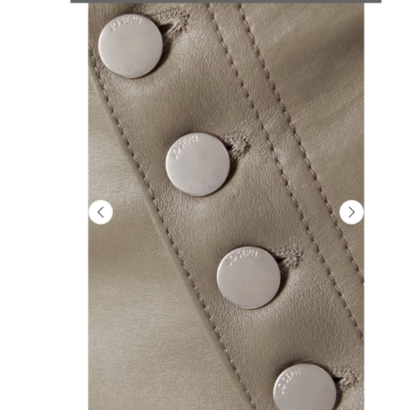 JOSEPH Den cropped leather straight-leg pants Size US 10 FR 42 - Picture 6 of 15